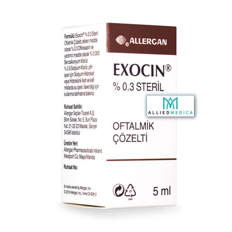 EXOCIN® 0.3 EYE DROPS (NonEnglish) Allied Medica