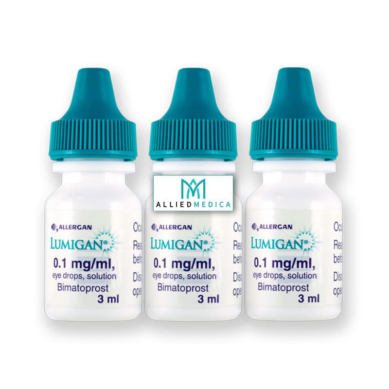 LUMIGAN® EYE DROPS 0.1mg/ml 3x3ml Allied Medica