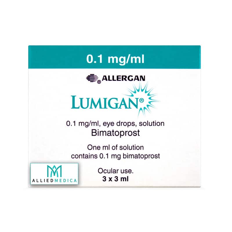 LUMIGAN® EYE DROPS 0.1mg/ml 3x3ml Allied Medica