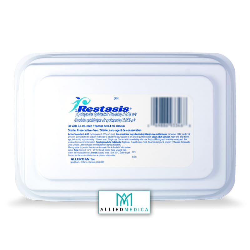 RESTASIS 0.05 OPHTHALMIC EMULSION Allied Medica